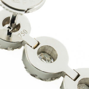 1.00ctw Diamond Accented Dangle Earrings in 18K White Gold