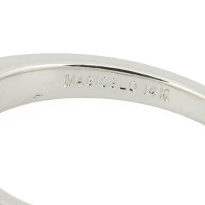 0.71ctw Princess Cut Diamond H/SI2 Solitaire Engagement Ring in 14K White Gold - Size 5