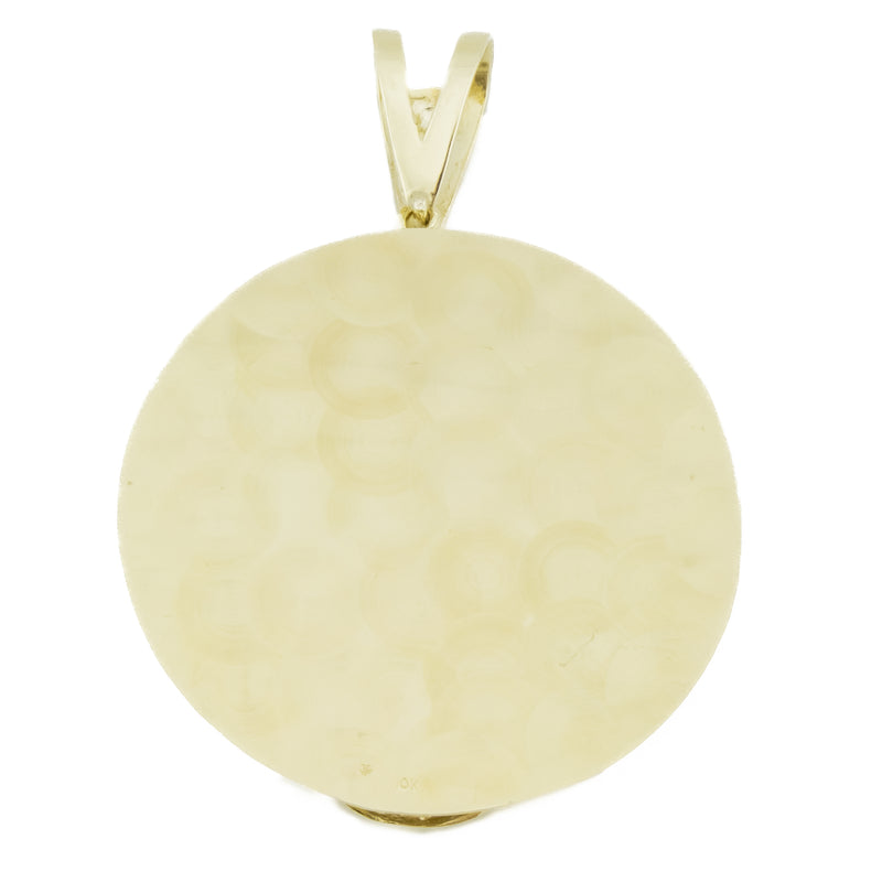 Gold Saint Lazaro Pendant in 10K Yellow Gold - 52 grams
