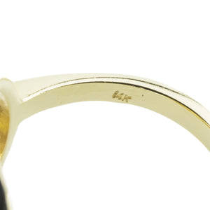 0.10ctw Round Solitaire Diamond Shooting Star & Moon Ring in 14K Two-Tone Gold - Size 6.5