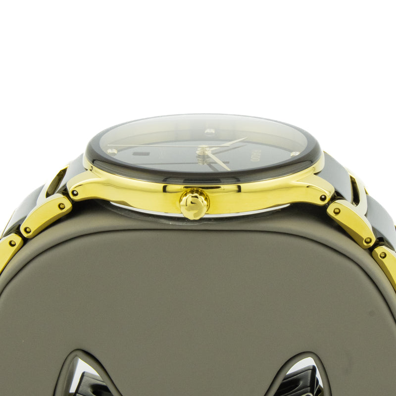 Rado Centrix Diamonds 35mm Women's Quartz Watch in Stainless Steel & PVD R30039712
