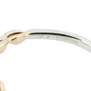 GSI 0.30ct Emerald Cut Diamond with Accents Engagement Ring in 14K Two-Tone Gold - Size 7