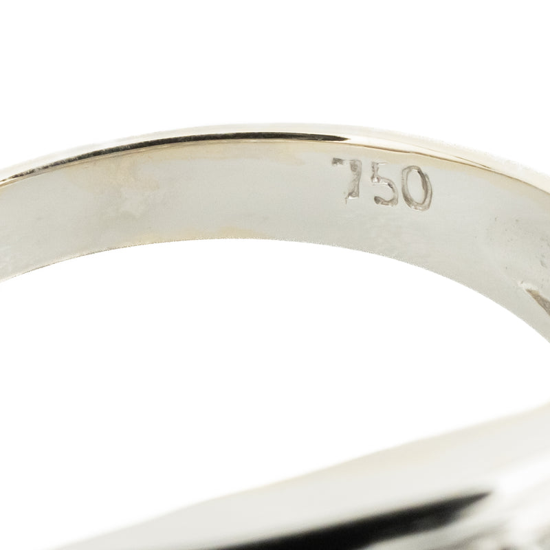 0.33ctw Round Diamond Pave Ring in 18K White Gold - Size 7.75