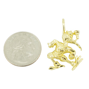 University of Miami Hurricanes Ibis Pendant in 14K Yellow Gold - 4.4 Grams