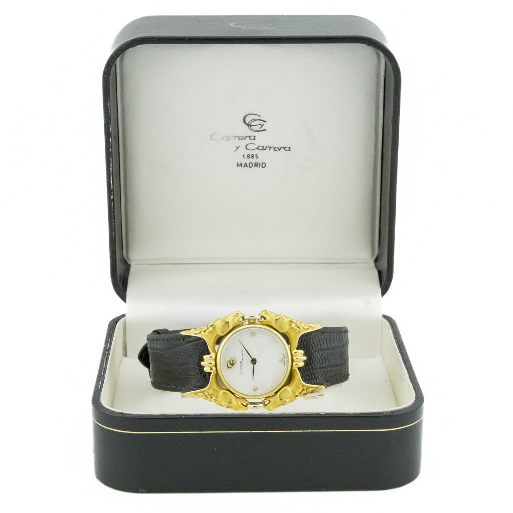 Carrera y Carrera Diamond Ladies Watch in 18K Yellow Gold