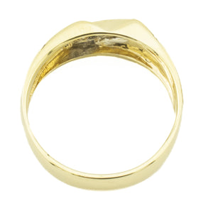 0.25ctw Round Diamond Men's Wedding Band Ring in 14K Yellow Gold -Size 11