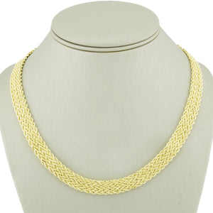 10mm Wide Multi-Strand Rope 18" Necklace in 14K Yellow Gold - 15.3 Grams