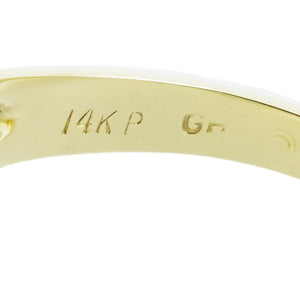 0.50ctw Round Brilliant Diamond Accented Fashion Ring in 14K Two-Tone Gold - Size 6