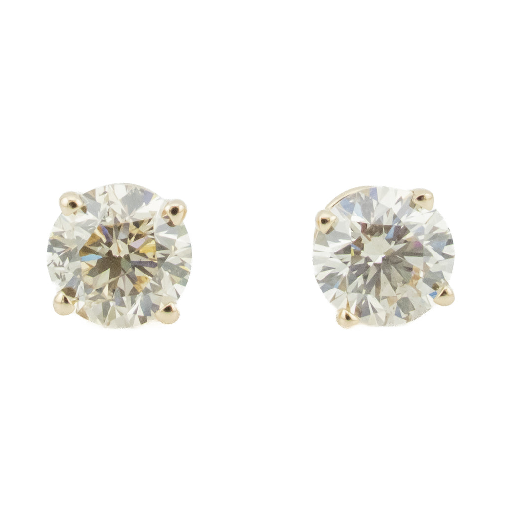 0.75ctw Round Diamond Solitaire Stud Earrings in 14K Rose Gold