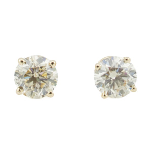 0.75ctw Round Diamond Solitaire Stud Earrings in 14K Rose Gold