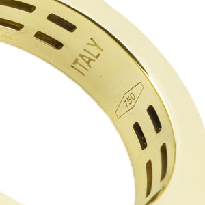 0.20ctw Round Brilliant Diamond Accented Movao Band Ring in 18K Yellow Gold - Size 6.75