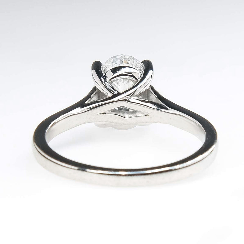 IGI 1.50ctw SI2/G Oval Diamond Solitaire Engagement Ring in 14K White Gold