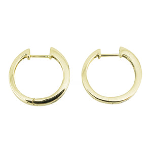 0.50ctw Round Diamond Hoops in 14K Yellow Gold - 4.4 Grams