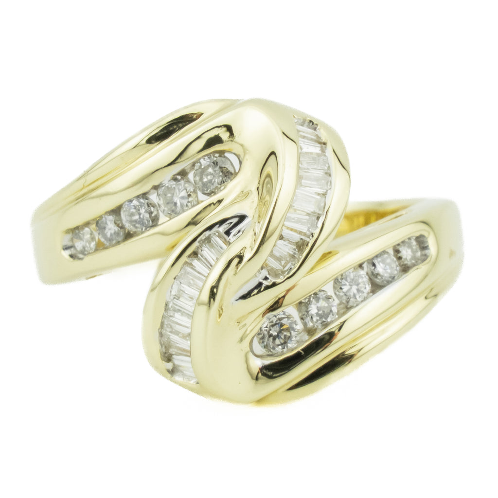 0.50ctw Diamond Cluster Lady's Ring in 14K Yellow Gold - Size 6