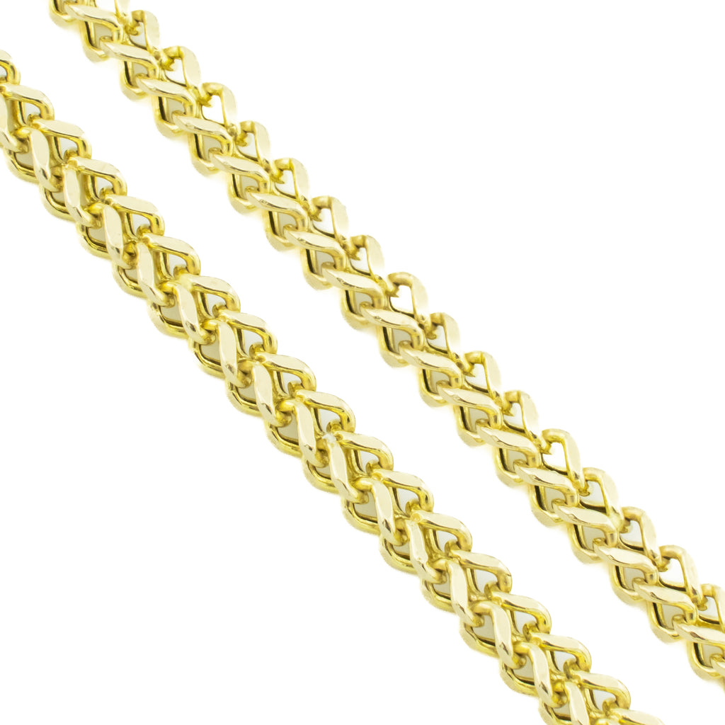 4mm Franco 26" Chain Necklace in 14K Yellow Gold - 18.9 Grams