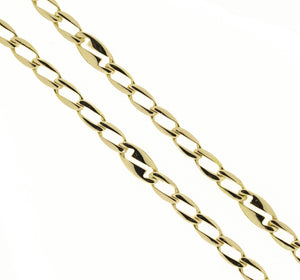 18" Modified Curb Chain in 14K Yellow Gold