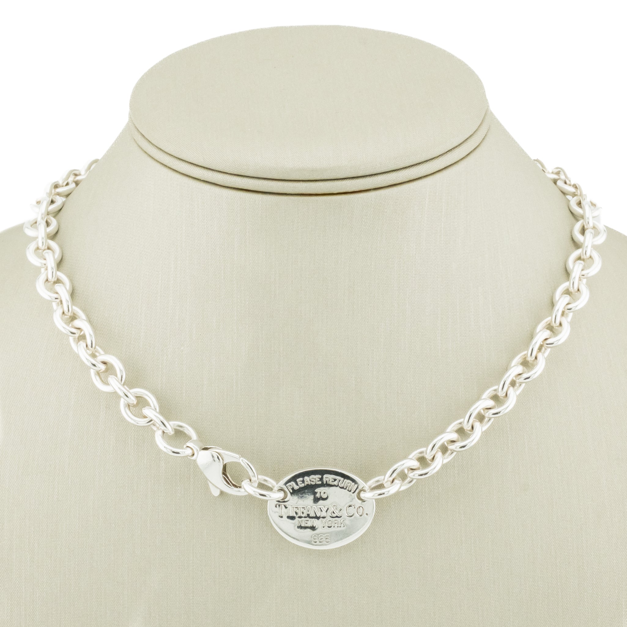 Tiffany & Co. Please Return to Tiffany Oval Tag 15