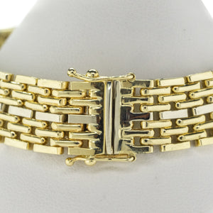 Tanzanite and Diamond Gent's Bracelet in 14K Yellow Gold