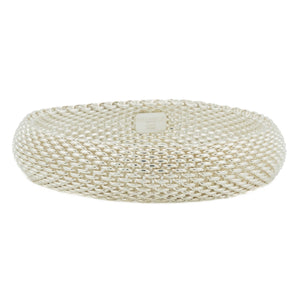 Tiffany & Co. 15mm Fashion Somerset Mesh 7" Bangle Bracelet in Sterling Silver
