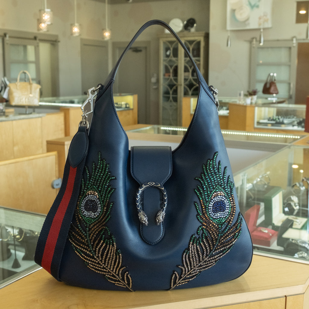 GUCCI Dionysus Peacock Bag Blue/Green