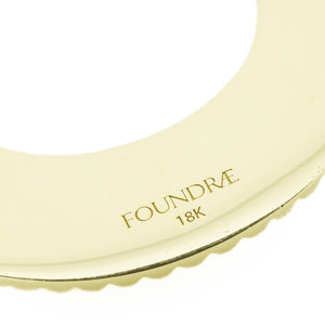Foundrae 0.25ctw Diamond Accented Horseshoe Pendant in 18K Yellow Gold - Chain Not Included