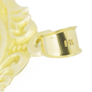Reversible Jesus and Virgen Guadalupe Religious Pendant in 14K Yellow Gold - 5.2 grams