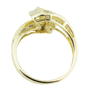 0.50ctw Diamond Cluster Lady's Ring in 14K Yellow Gold - Size 6