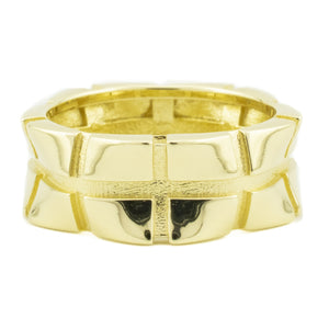 7.5mm Ladies Fashion Gold Ring in 14K Yellow Gold - Size 6