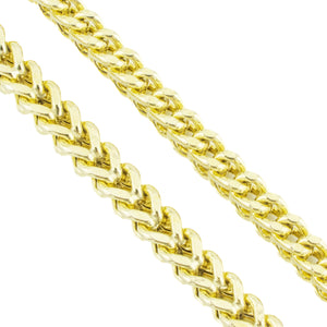 4mm Franco 27" Chain Necklace in 10K Yellow Gold - 28.7 Grams