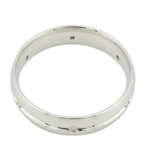 0.24ctw Round Diamond Men's Wedding Band Ring in Platinum - Size 13