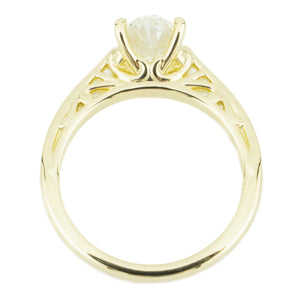 1.65ct SI1/L Oval Diamond Solitaire Engagement Ring in 14K Yellow Gold - Size 7
