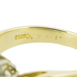 1.00ctw Pear Sapphire & Diamond Accented Gemstone Ring in 14K Yellow Gold - Size 6