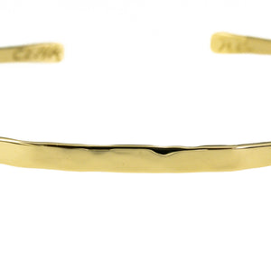 3.2mm Custome Handmade Bangle 6.5" Bracelet in 14K Yellow Gold