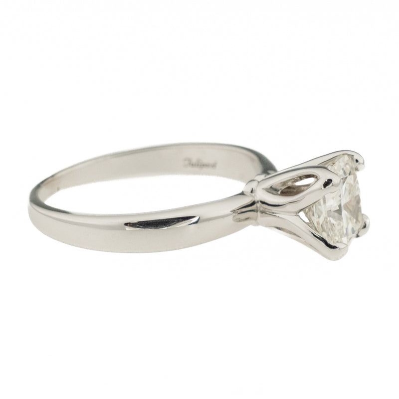 GIA 1.29ct VS2/I Cushion Brilliant Diamond Solitaire Engagement Ring in 14K White Gold - Size 6