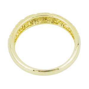 Gold Fancy Band Ring in 14K Yellow Gold - Size 6