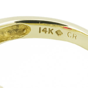 3.75ctw Emerald Cut Lab Ruby & Diamond Accented Gemstone Ring in 14K Yellow Gold - Size 7