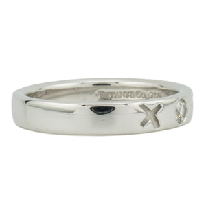 Tiffany & Co. XOX Kiss 0.10ctw Round Diamond Ring by Paloma Picasso in 18K White Gold