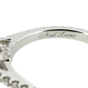 0.50ct Round Brilliant H/SI2 Diamond & Accented Engagement Ring in 14K White Gold - 6.5