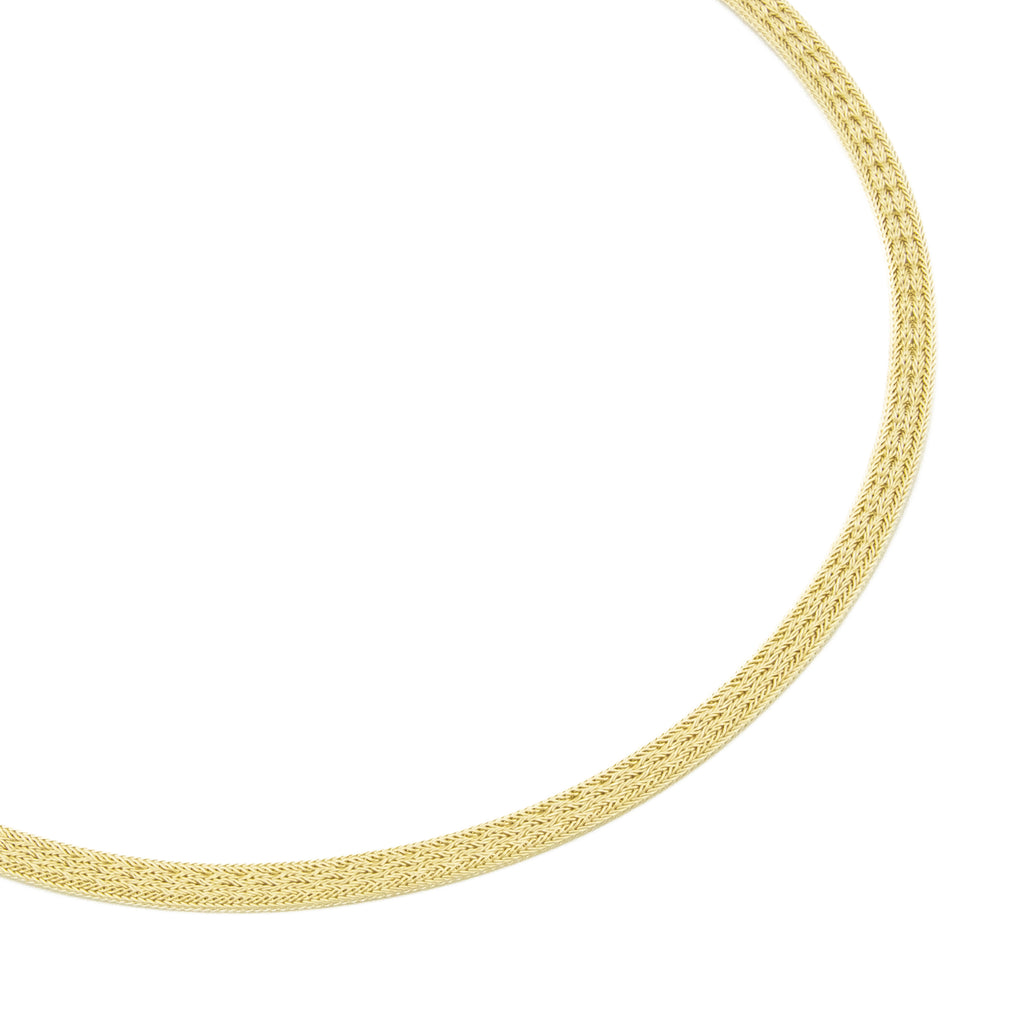 4.5mm Wide Mesh 16" Necklace in 14K Yellow Gold - 14.2 Grams