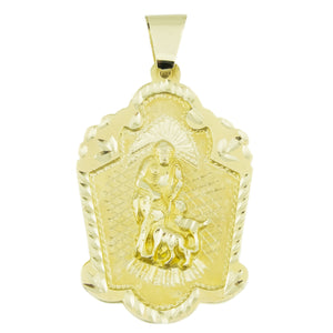 Gold San Lazaro Pendant in 14K Yellow Gold - 12.5 grams