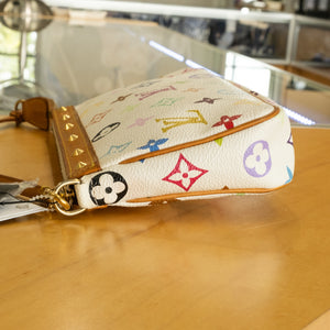 Vintage Louis Vuitton White Multi Pochette Version 2 - 2003