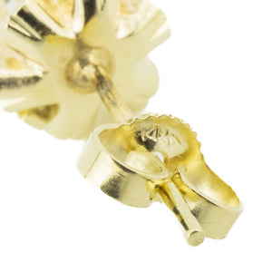 1.00ctw Round Diamond Solitaire Stud Earrings in 14K Yellow Gold