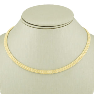 4.5mm Wide Mesh 16" Necklace in 14K Yellow Gold - 14.2 Grams