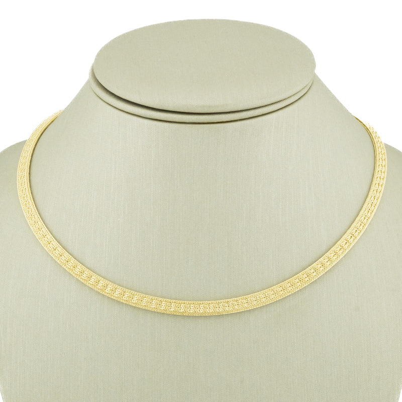 4.5mm Wide Mesh 16" Necklace in 14K Yellow Gold - 14.2 Grams