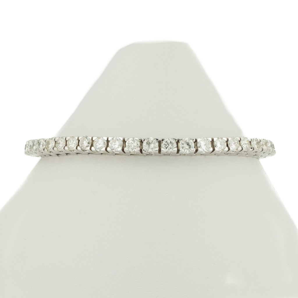 6.19ctw Round Diamond 7" Tennis Bracelet in 14K White Gold