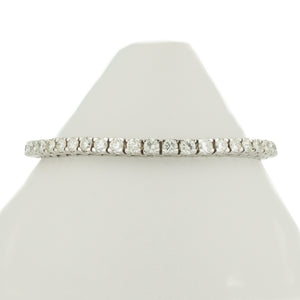 6.19ctw Round Diamond 7" Tennis Bracelet in 14K White Gold