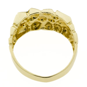 Gold Nugget Ring in 10K Yellow Gold - Size 10.75