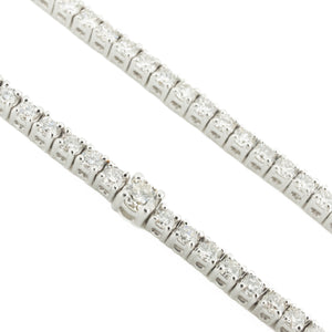 4.00ctw Diamond Tennis 20" Necklace in 14K White Gold - 21 Grams