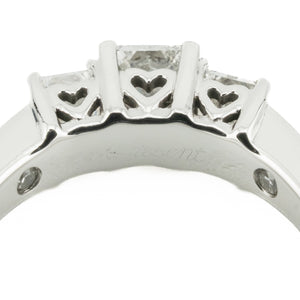 0.60ctw K/I2 Princess Cut Diamond & Accented Engagement Ring in 14K White Gold - Size 7