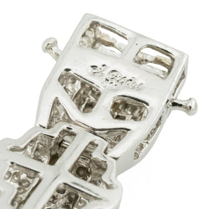 1.00ctw Diamond Accented 9" Gents Bracelet in 14K White Gold - 48 Grams